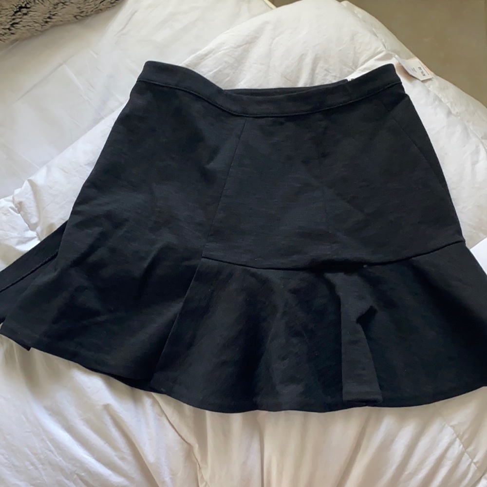 Black mini skirt